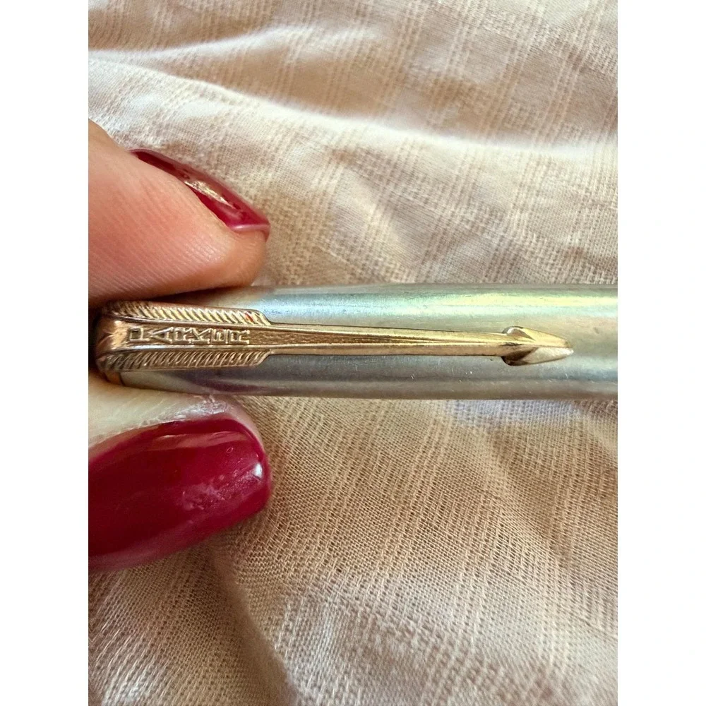 Vintage‎ Parker 51 Mechanical Pencil Black Silver Top Gold Trim